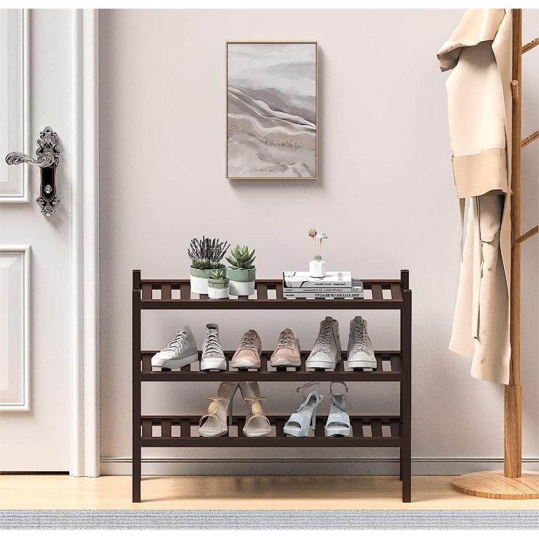 9 Pair Stackable Shoe Rack